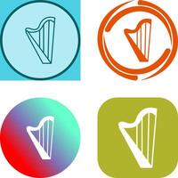 Harp Icon Design vector