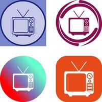 Television Broadcast Icon Design vector