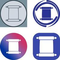 Scroll of Paper Icon Design vector