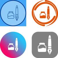 Ink and Pen Icon Design vector