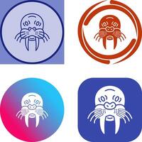 Walrus Icon Design vector