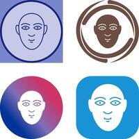 Human Face Icon Design vector