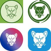 Black Panther Icon Design vector