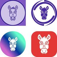 Donkey Icon Design vector