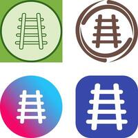 Train Tracks Icon Design vector