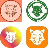 Boar Icon Design vector