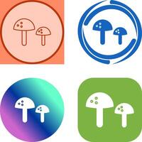 Mushrooms Icon Design vector