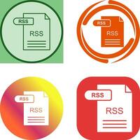 diseño de icono de rss vector