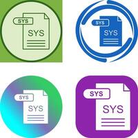 sys icono diseño vector