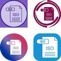 ISO Icon Design vector