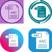 aac icono diseño vector