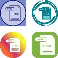 HTML Icon Design vector