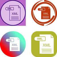 XML Icon Design vector