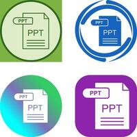 PPT Icon Design vector