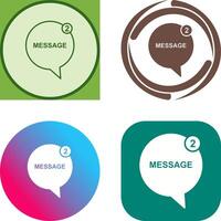 Message Bubbles Icon Design vector