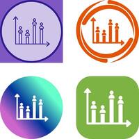 Candidate Graph Icon Design vector