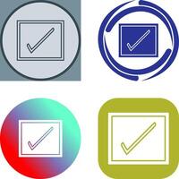 Checkbox Icon Design vector