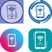 Wifi Signal Icon Design vector