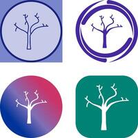 Tree with no Leaves Icon Design vector