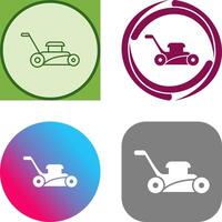 Lawn Mower Icon Design vector