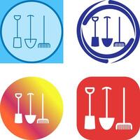 Gardening Tools Icon Design vector