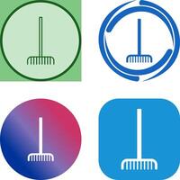 Fork picking Leaves Icon Design vector