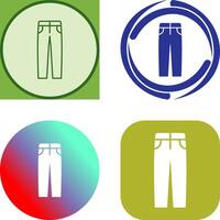 Men's Pants Icon Design vector