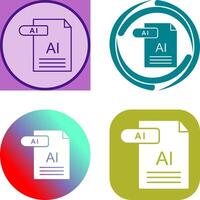 AI Icon Design vector