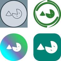 Pie Icon Design vector