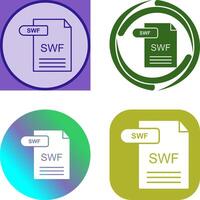 SWF Icon Design vector