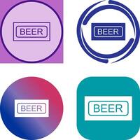 Beer Sign Icon Design vector