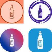 Beer Bottle Icon Design vector