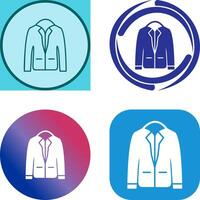 Stylish Jacket Icon Design vector