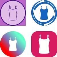 Ladies Vest Icon Design vector