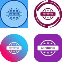 Approved Icon Design vector