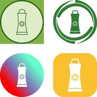 Sunblock Cream Icon Design vector