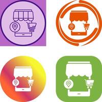 Pin Icon Design vector