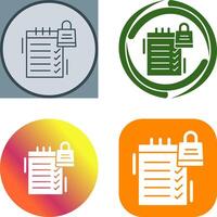 Shopping List Icon Design vector