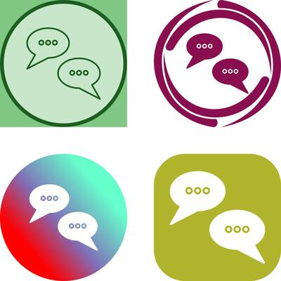 Conversation Bubbles Icon Design