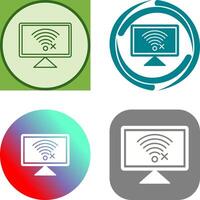 Disconnected Network Icon Design vector