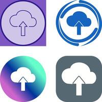 Upload to Cloud Icon Design vector