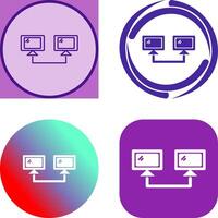 Connected Systems Icon Design vector