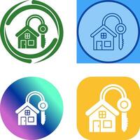 House Key Icon Design vector