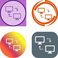 Sharing Systems Icon Design vector