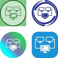 Connected Systems Icon Design vector