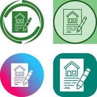 Contract Icon Design vector