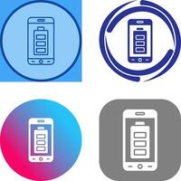 Mobile Battery Icon Design vector