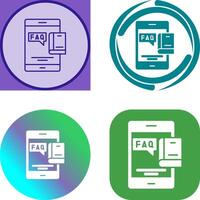 Faq Icon Design vector