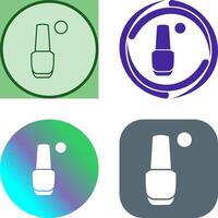 Nailpolish Icon Design vector