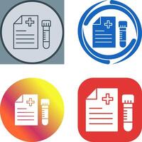 Blood Test Icon Design vector